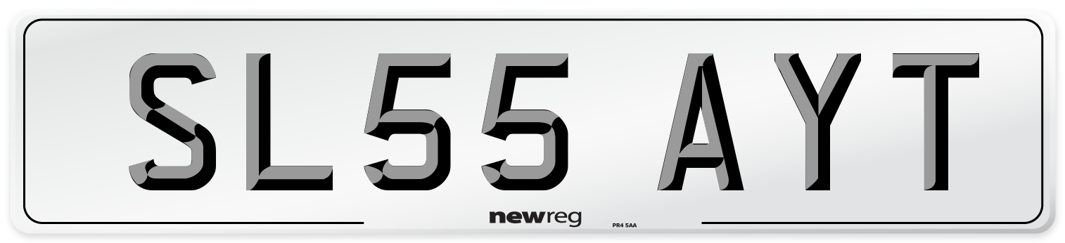 SL55 AYT Number Plate from New Reg